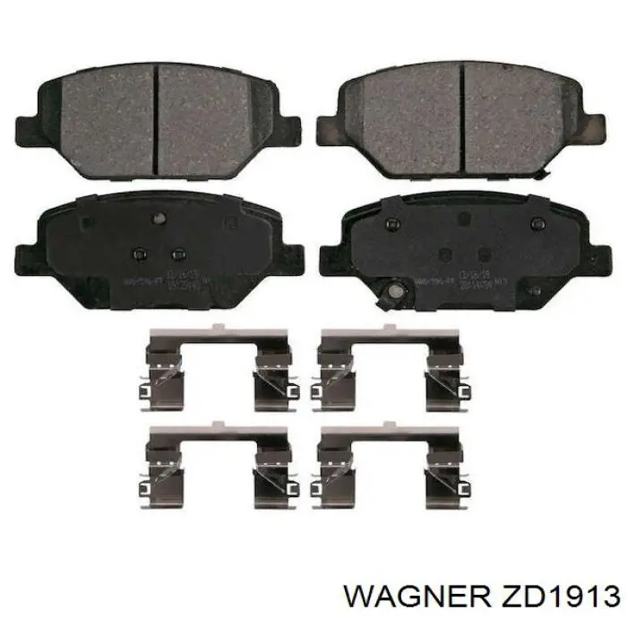 Compre ZD1913 Wagner Sapatas do freio dianteiras de disco