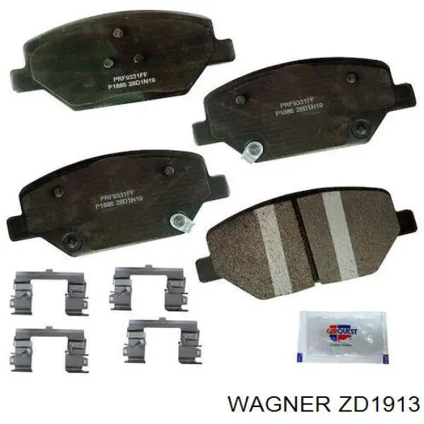 Sapatas do freio dianteiras de disco ZD1913 Wagner