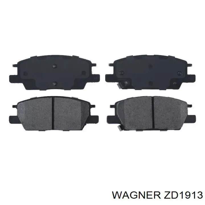 Sapatas do freio dianteiras de disco Wagner ZD1913