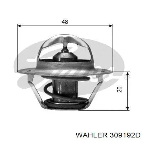 Termostato 309192D Wahler