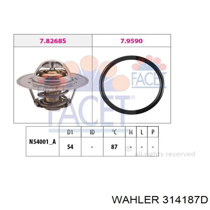 Termostato Wahler 314187D preço, a partir de 8,41 USD