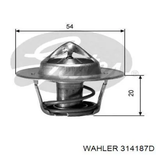 Termostato 314187D Wahler