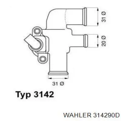 Termostato 314290D Wahler