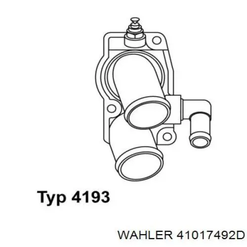 Caixa do termostato 41017492D Wahler