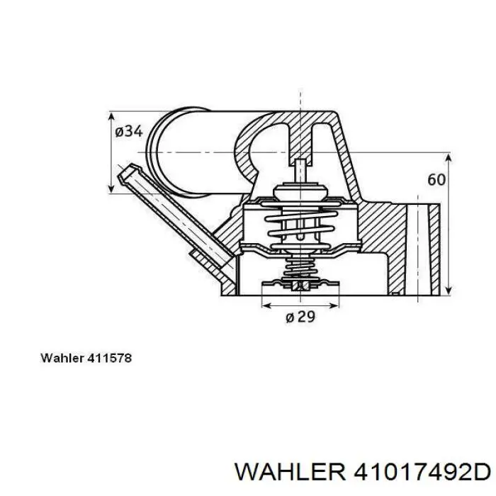 Compre 41017492D Wahler Caixa do termostato