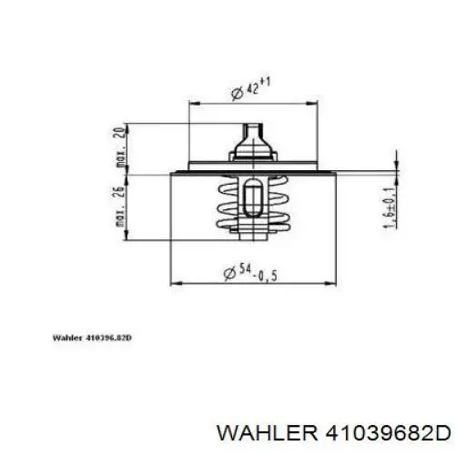 41039682D Wahler Termostato