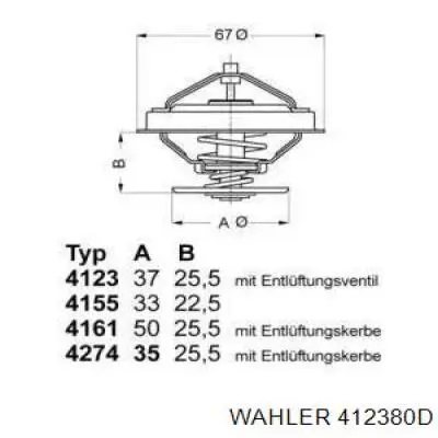 Termostato Wahler 412380D preço, a partir de 14,42 USD
