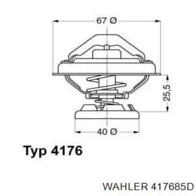 Termostato Wahler 417685D preço, a partir de 14,75 USD