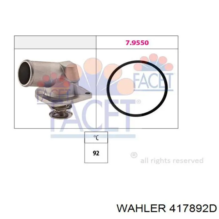 Termostato Wahler 417892D preço, a partir de 33,60 USD