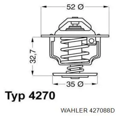 427088D Wahler Termostato