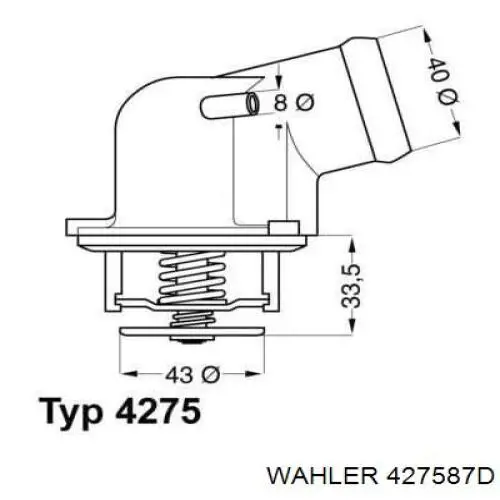 Termostato Wahler 427587D preço, a partir de 29,61 USD