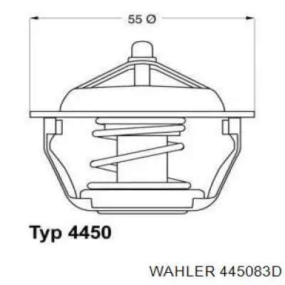 445083D Wahler Termostato