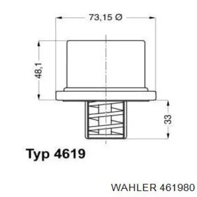 461980 Wahler Termostato