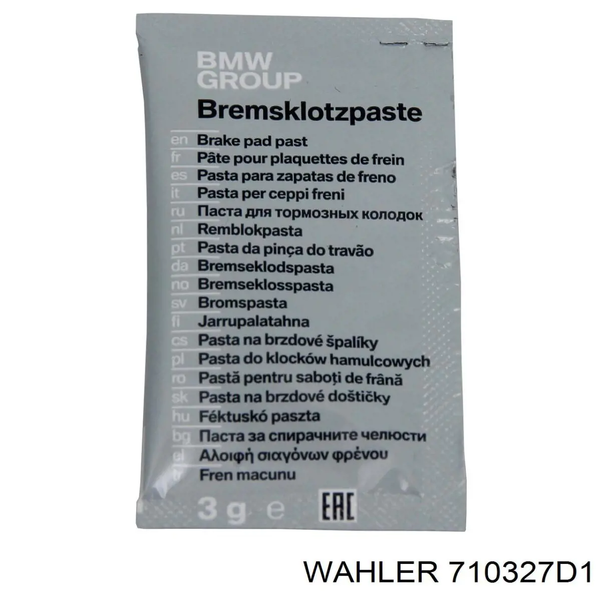Válvula EGR de recirculação dos gases 710327D1 Wahler