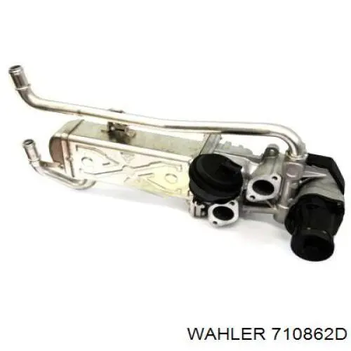 Radiador do sistema EGR de recirculação dos gases de escape 710862D Wahler