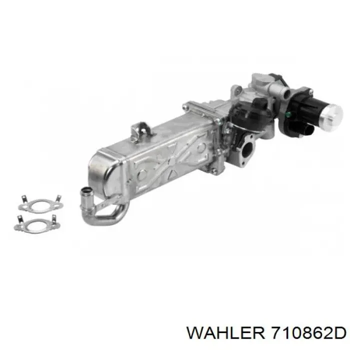 710862D Wahler Radiador do sistema EGR de recirculação dos gases de escape