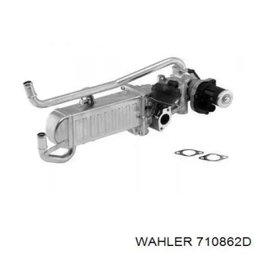 710862D Wahler Radiador do sistema EGR de recirculação dos gases de escape