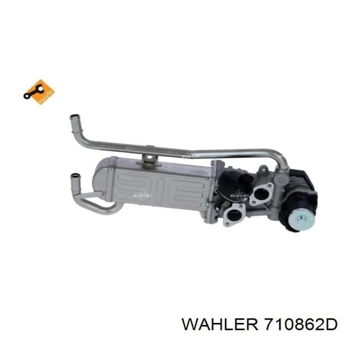 Radiador do sistema EGR de recirculação dos gases de escape 710862D Wahler