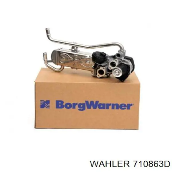 710863D Wahler Radiador do sistema EGR de recirculação dos gases de escape