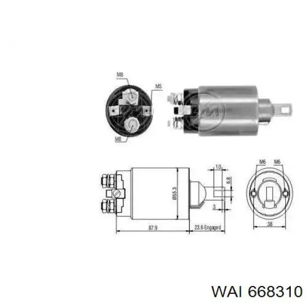 Relê retrator do motor de arranco Nissan/Infiniti 2334305E10 preço, a partir de 33,01 USD