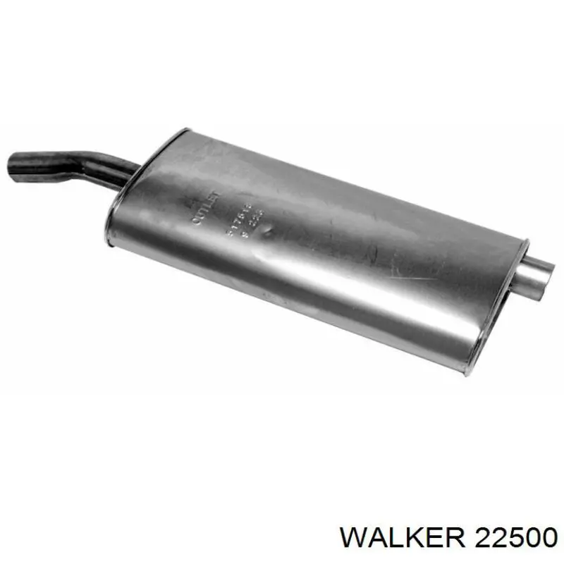 Compre 19021 Asmet Silenciador, parte traseira