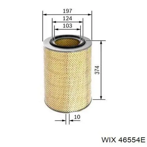Filtro de ar WIX 46554E preço, a partir de 31,00 USD