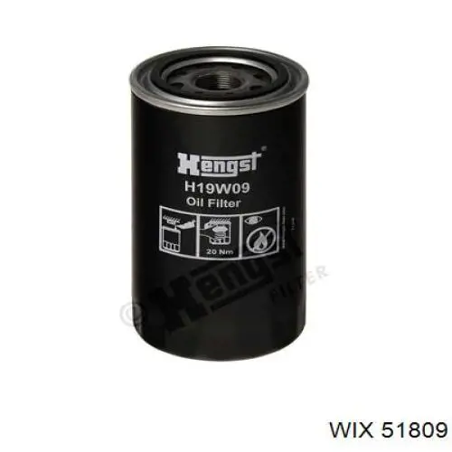 Filtro de óleo WIX 51809 preço, a partir de 19,38 USD