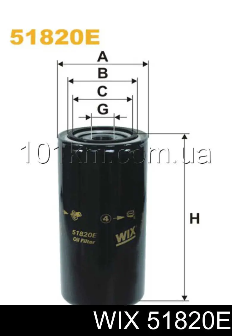 Compre 51820E WIX Filtro do sistema hidráulico
