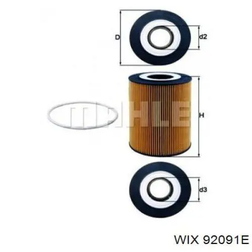 Compre 92091E WIX Filtro de óleo