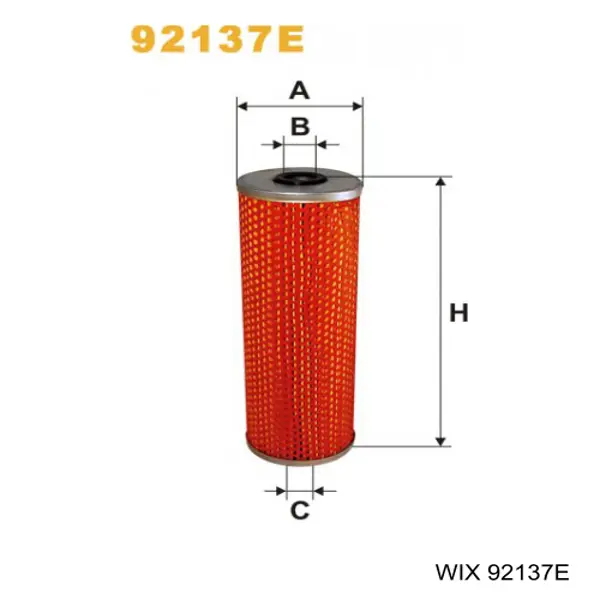 92137E WIX Filtro de óleo