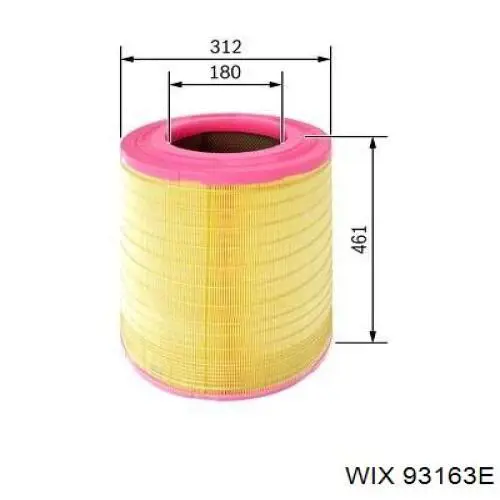 Filtro de ar WIX 93163E preço, a partir de 60,53 USD