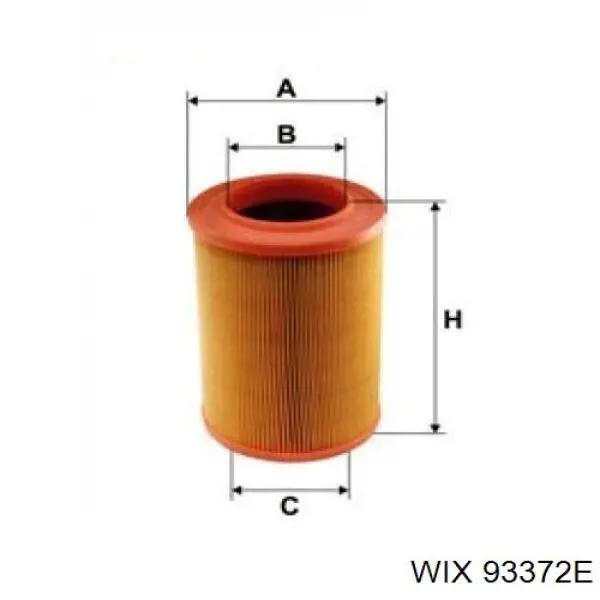 93372E WIX Filtro de ar