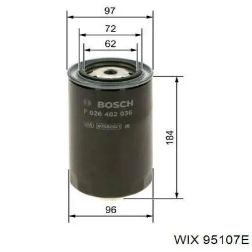 Filtro de combustível WIX 95107E preço, a partir de 16,07 USD