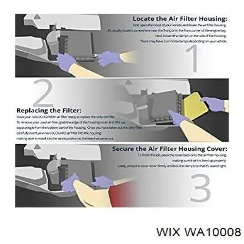 Filtro de ar WA10008 WIX