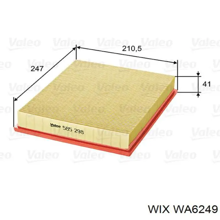Compre WA6249 WIX Filtro de ar