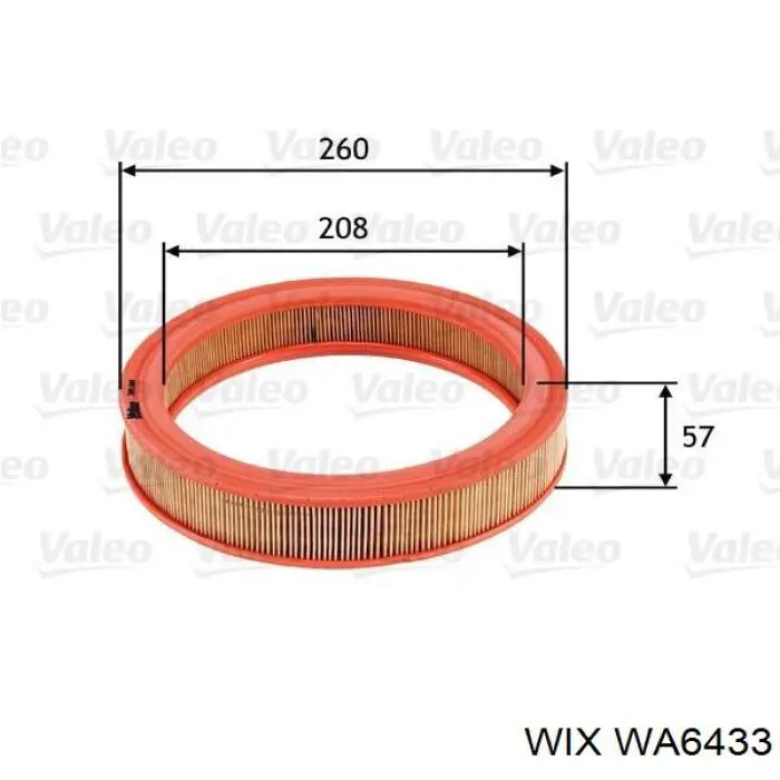 Compre WA6433 WIX Filtro de ar