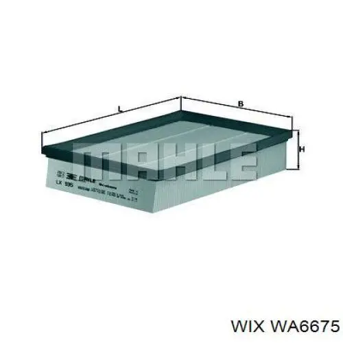 Compre WA6675 WIX Filtro de ar