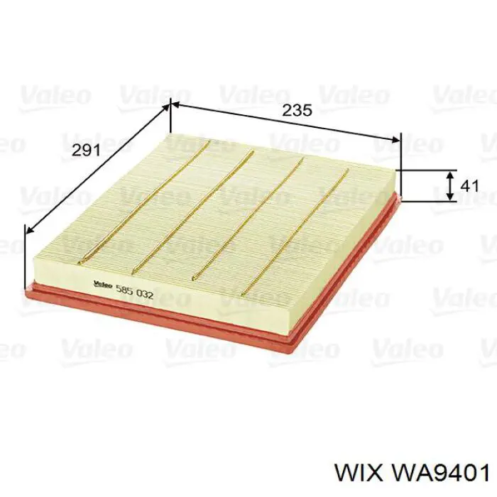 Compre WA9401 WIX Filtro de ar