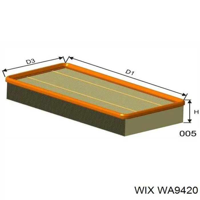 Compre WA9420 WIX Filtro de ar