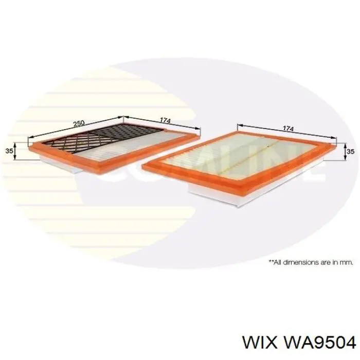 Compre WA9504 WIX Filtro de ar