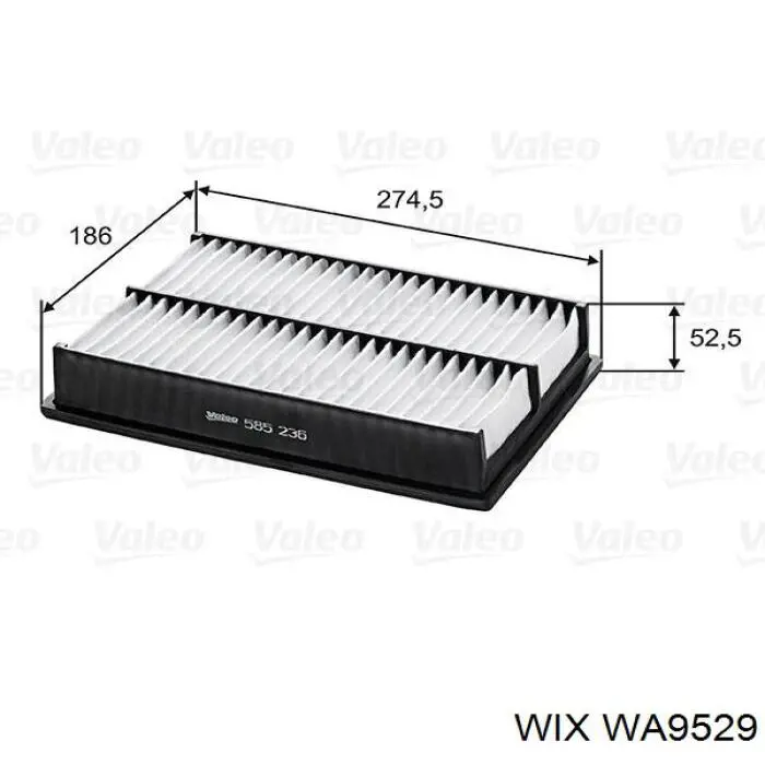 Filtro de ar WIX WA9529 preço, a partir de 13,15 USD