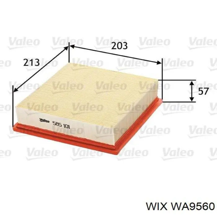 Compre WA9560 WIX Filtro de ar
