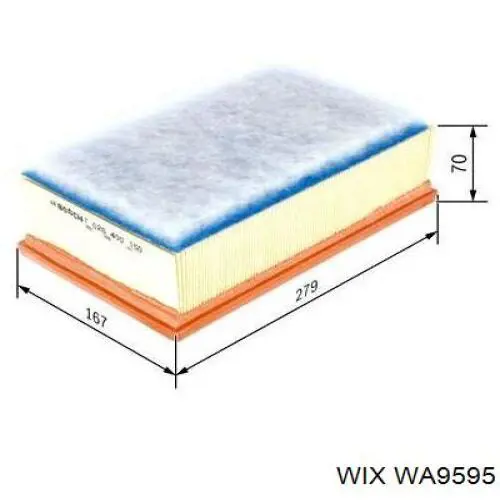 Compre WA9595 WIX Filtro de ar