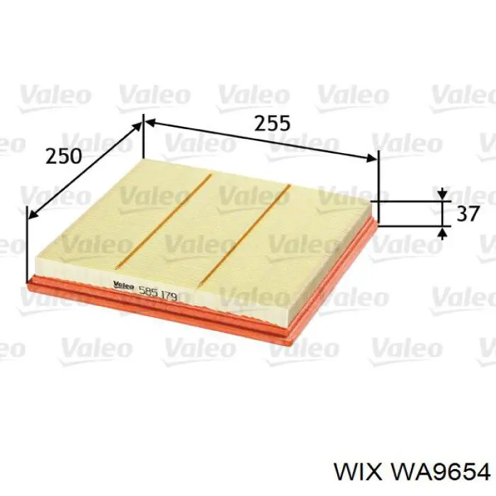 Compre WA9654 WIX Filtro de ar