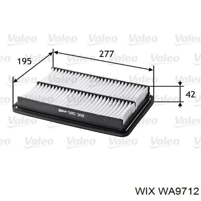 Filtro de ar WIX WA9712 preço, a partir de 14,16 USD