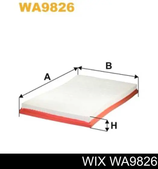 WA9826 WIX Filtro de ar