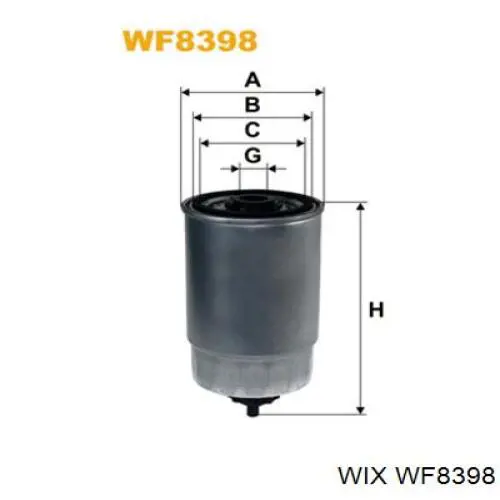 Filtro de combustível WIX WF8398 preço, a partir de 11,81 USD