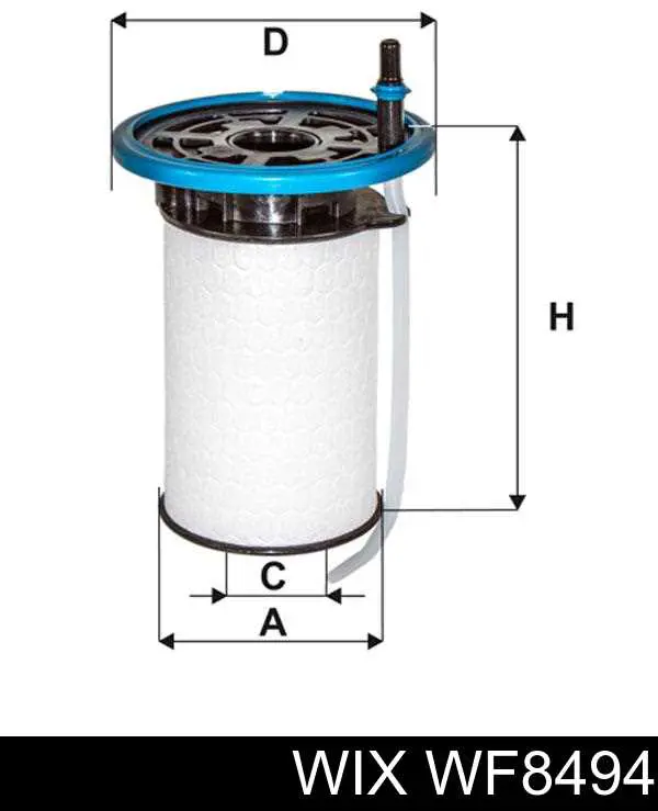 Filtro de combustível WIX WF8494 preço, a partir de 34,46 USD