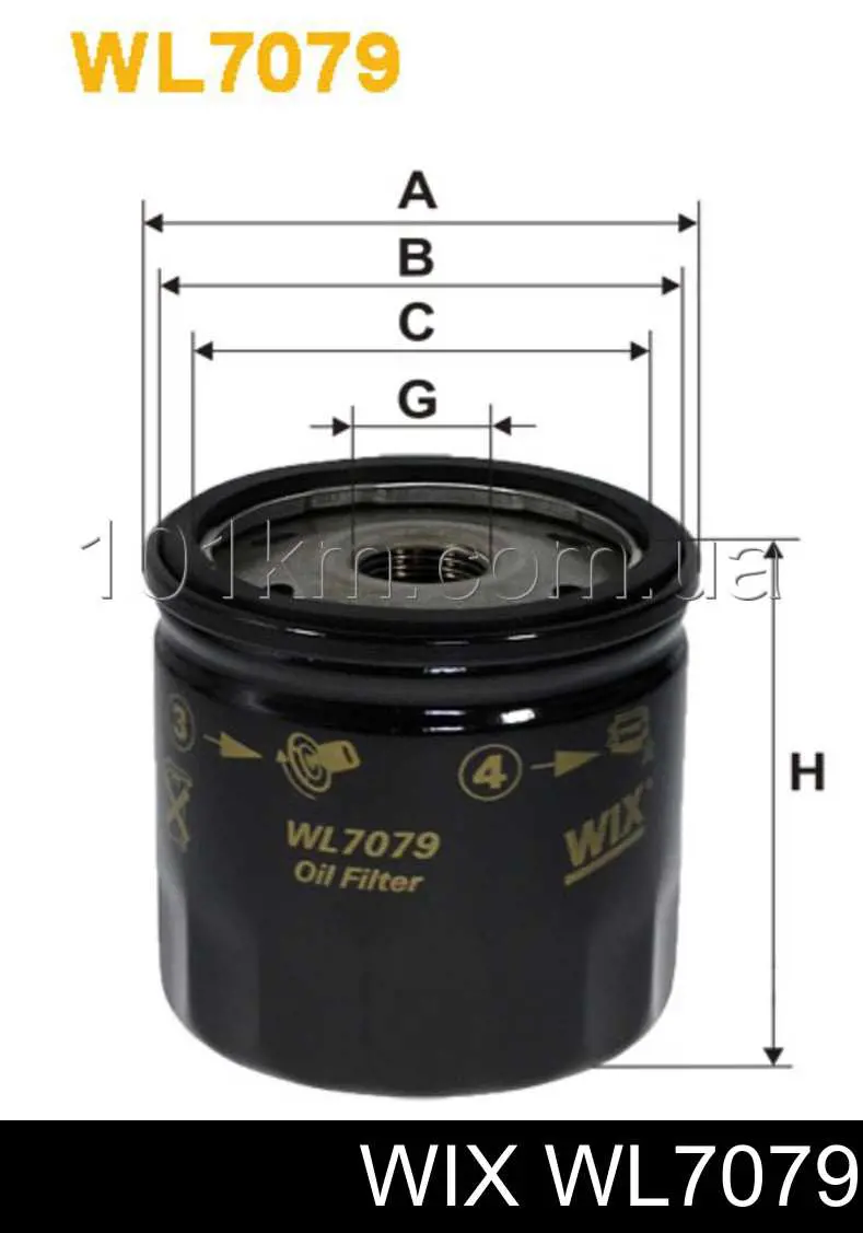 Filtro de óleo WIX WL7079 preço, a partir de 5,15 USD
