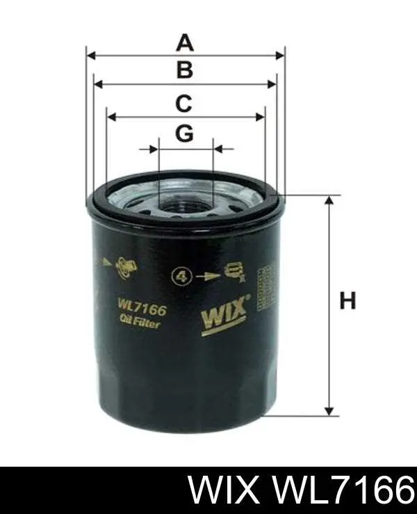 Filtro de óleo WIX WL7166 preço, a partir de 5,60 USD